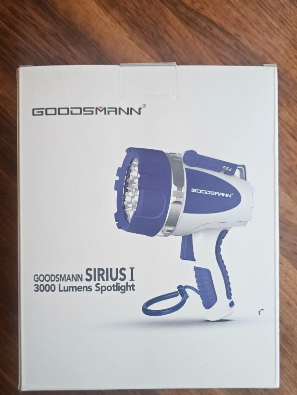 GOODSMANN Rechargeable Spotlight Waterproof LED Flashlight 3000 Lumen with USB